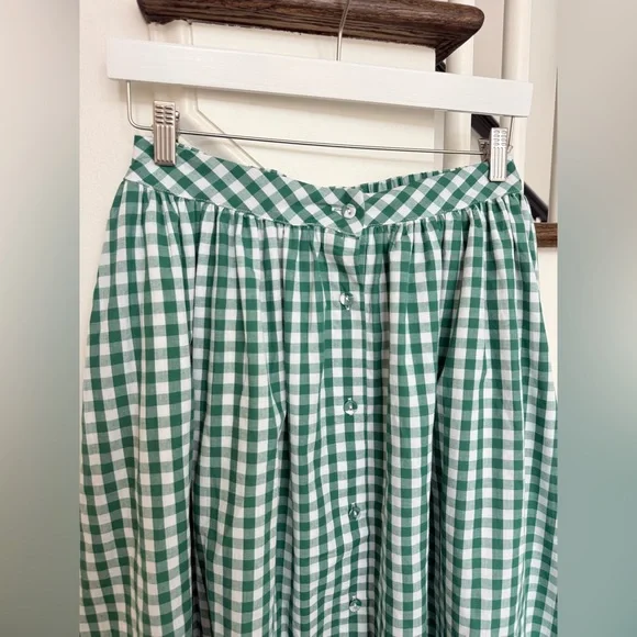 Pinch Ivy Green Gingham Top & maxi skirt- size small - Picture 12 of 16